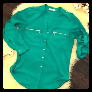 Calvin Klein Emerald Blouse
